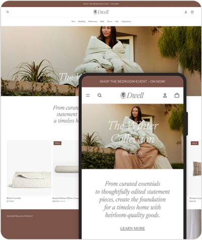 Dwell Shopify theme, fast-loading for home decor e-commerce
